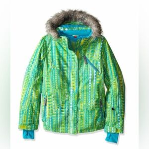 Spyder Lola Ski - Snow Jacket Detachable Faux Fur Hood Girls Size 14